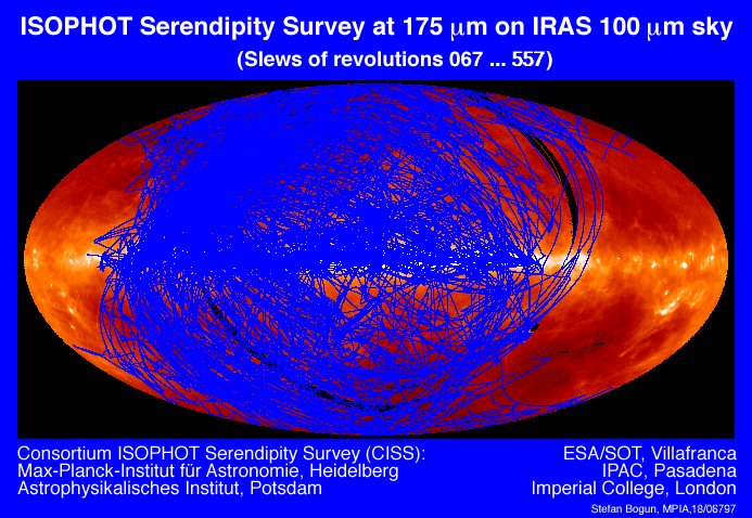 ISOPHOT Serendipity Slew Map