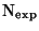 $\rm N_{exp}$