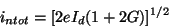 \begin{displaymath}
i_{ntot}=[2eI_d(1+2G)]^{1/2}
\end{displaymath}