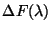 $\Delta F(\lambda)$