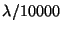 $ \lambda/10000$