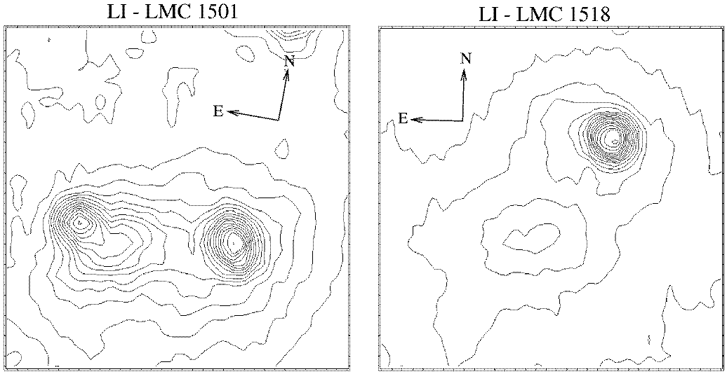 ISOCAM 15 micron images of ultracompact HII regions in LMC
