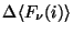 $\displaystyle \Delta \langle F_{\nu}(i) \rangle$