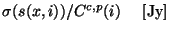 $\textstyle \sigma(s(x,i))/C^{c,p}(i)~~~~{\rm [Jy]}$