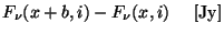 $\textstyle F_{\nu}(x+b,i)-F_{\nu}(x,i)~~~~{\rm [Jy]}$