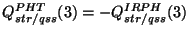 $Q^{PHT}_{str/qss}(3) = -Q^{IRPH}_{str/qss}(3)$