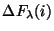 $\displaystyle {\Delta}F_{\lambda}(i)$