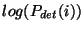 $log(P_{det}(i))$